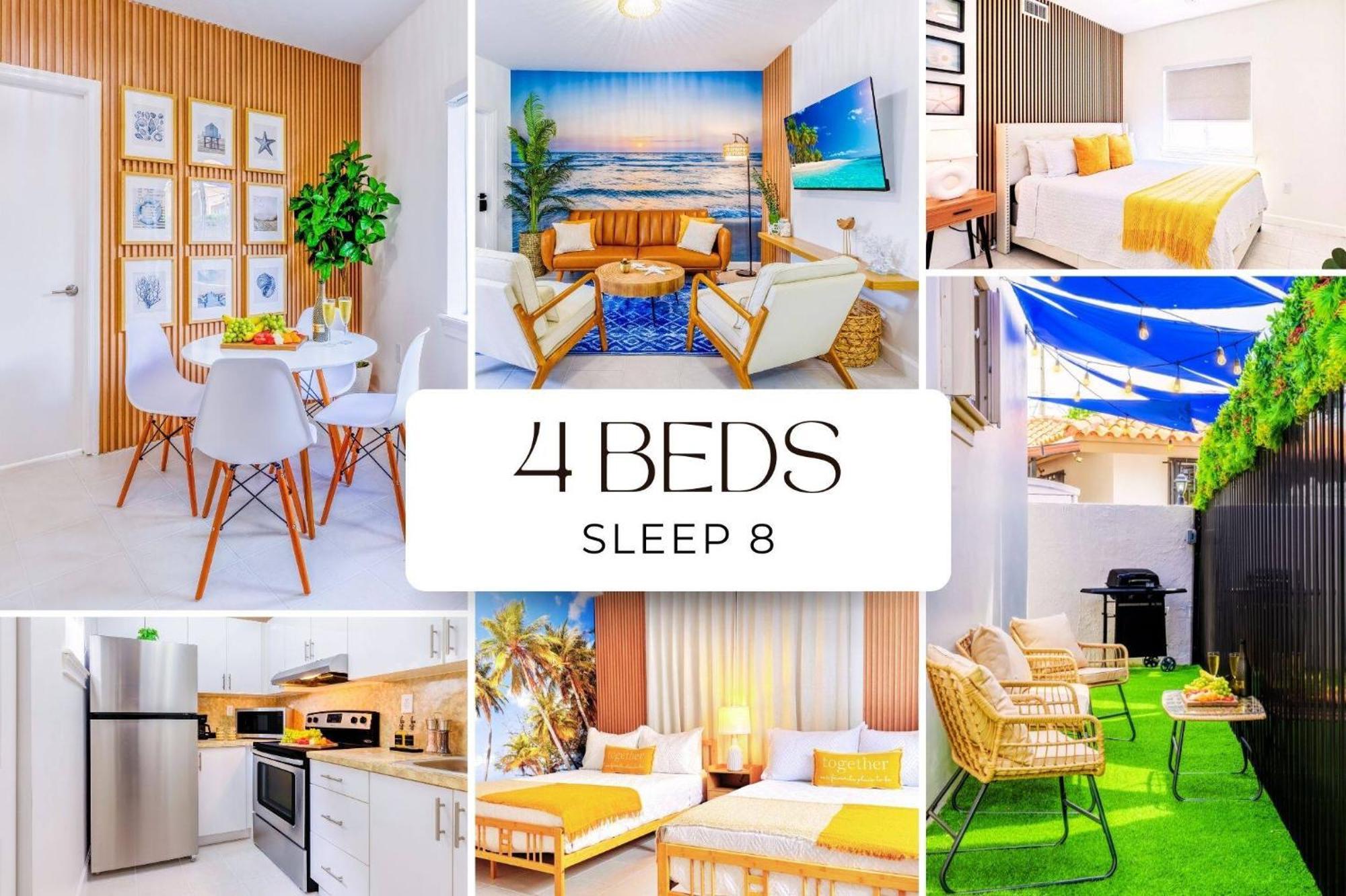 Apartment Beachy Living |sleep 8 Location | Bbq & Patio